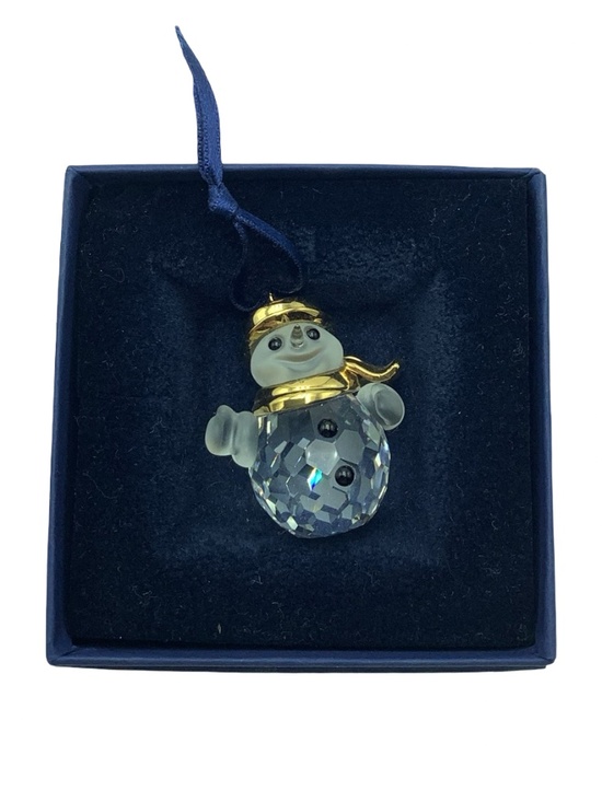 Swarovski Other - Swarovski Retired Crystal Snowman Ornament In Box